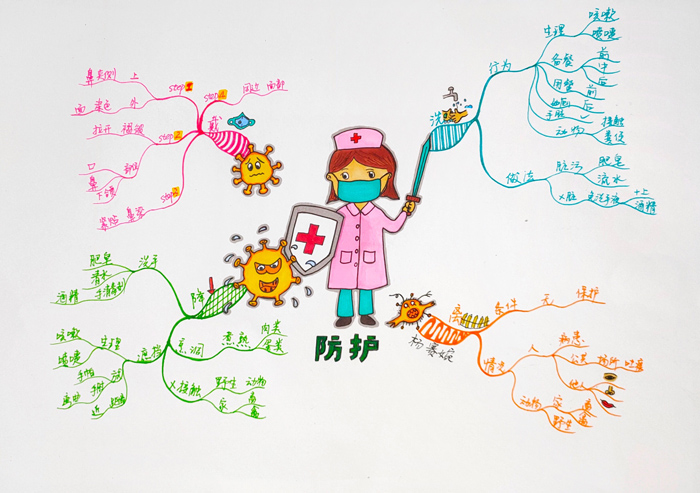 一张思维导图做起抗疫小战士